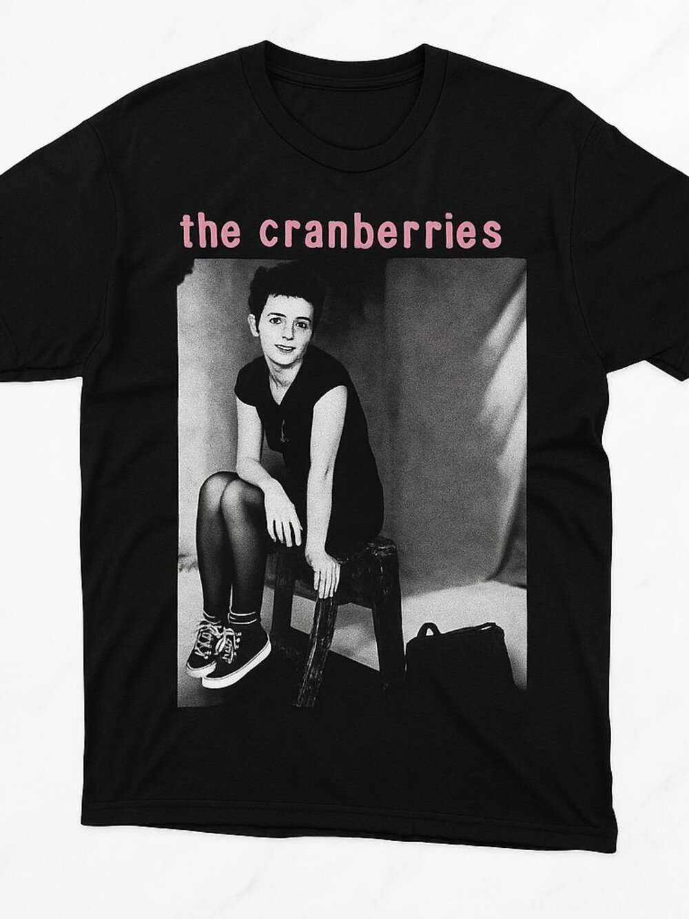 The Cranberries Graphic Black T-Shirt Alternative Rock Band Music Tee